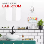 Stock Your Home - Dispenser singolo in metallo bianco per guanti, confezione da 20, mensola da parete per scatole di fazzoletti, porta guanti da parete per cucina, armadio, laboratorio, esami, ufficio