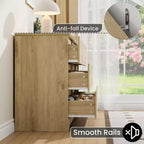 Cassettiera Alta in Legno a 9 Cassetti, Comò Moderno con Cassetti Profondi e Piano Ampio, Grande Organizzatore per Camera da Letto, Soggiorno o Armadio