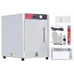 Scaldavivande a 4 ripiani, armadio riscaldato in acciaio inossidabile da 850 W con vassoio per l'acqua, adatto a teglie 1/1 GN, armadietto per lievitazione commerciale per pizza, pollo, pasticcini