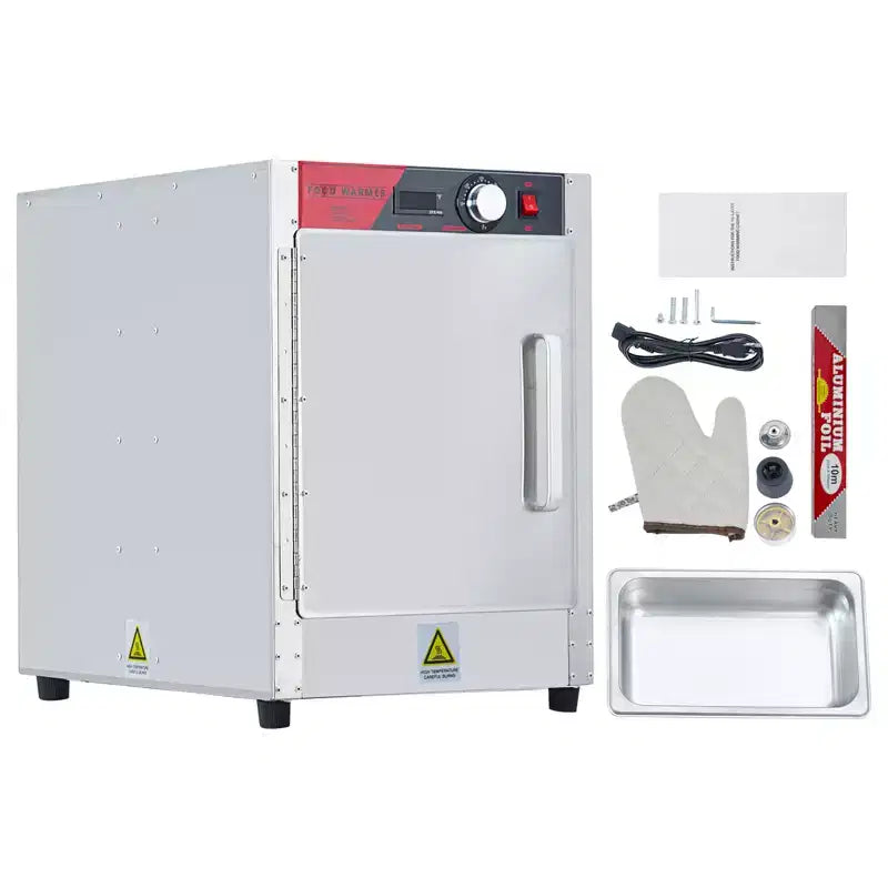 Scaldavivande a 4 ripiani, armadio riscaldato in acciaio inossidabile da 850 W con vassoio per l'acqua, adatto a teglie 1/1 GN, armadietto per lievitazione commerciale per pizza, pollo, pasticcini