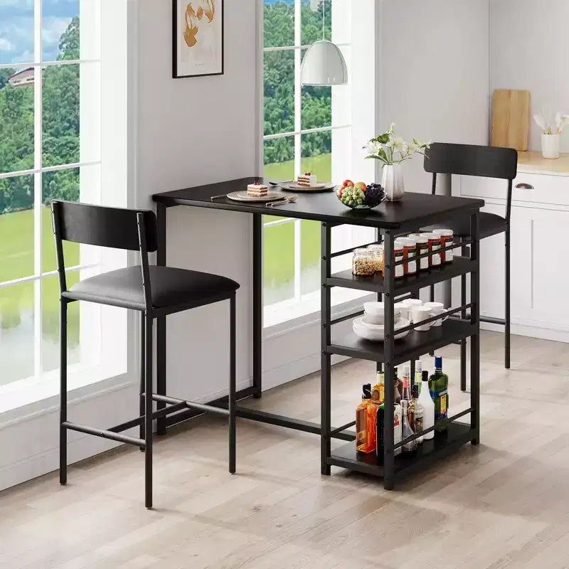 Acekool Sgabelli da Bar Altezza Bancone 65cm Set da 4 in Similpelle con Schienale e Poggiapiedi per Isola Cucina