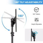 Supporto per proiettore Treppiede Supporto per laptop con altezza regolabile 26 - 63 pollici, carrello mobile per laptop su ruote con supporto per telefono, supporto da pavimento per divano, esterno