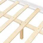 Luxystar Letto a Capanna in Legno Moderno Full Size con 2 Cassetti e Testiere