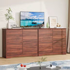 Cassettiera in legno a 8 cassetti - 120 cm di larghezza, contenitore profondo per camera da letto, soggiorno e corridoio