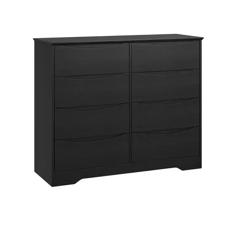 Cassettiera in legno a 8 cassetti - 120 cm di larghezza, contenitore profondo per camera da letto, soggiorno e corridoio