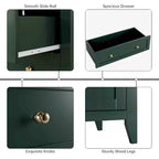 Comò alto a 5 cassetti con cassetti profondi, manopole in metallo, cassettiera moderna in legno per camera da letto, ingresso, corridoio