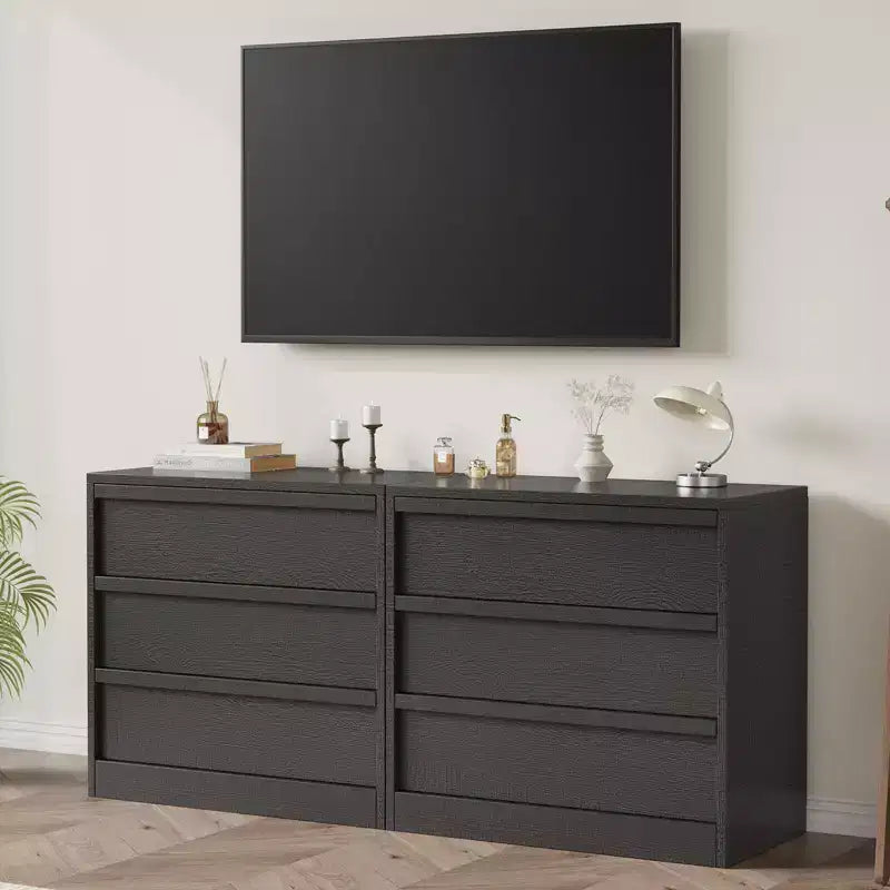 Table de chevet à 3 tiroirs, table de nuit moderne de 76 cm de haut avec grand rangement et design anti-basculement, petite table d'appoint pour chambre à coucher, salon, entrée