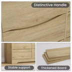 Comò moderno in legno a 9 cassetti - 150 cm di larghezza, contenitore profondo, design robusto per camera da letto e soggiorno