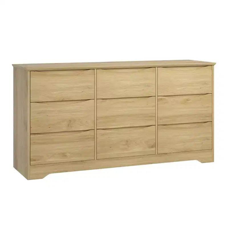 Comò moderno in legno a 9 cassetti - 150 cm di larghezza, contenitore profondo, design robusto per camera da letto e soggiorno