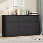 Comò moderno in legno a 9 cassetti - 150 cm di larghezza, contenitore profondo, design robusto per camera da letto e soggiorno