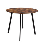 Karl Home Tavolo da pranzo rotondo moderno da 91,44 cm con robuste gambe in metallo, per cucine in spazi ridotti