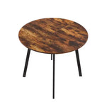 Karl Home Tavolo da pranzo rotondo moderno da 91,44 cm con robuste gambe in metallo, per cucine in spazi ridotti