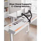 Scrivania Elettrica Angolare a L, 63" Scrivania Ergonomica Regolabile in Altezza con Cassetti, Tavolo Computer Sit-Stand con Spazio di Archiviazione per Lavoro Ufficio Casa