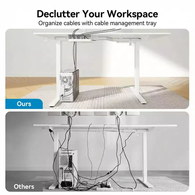 Scrivania elettrica angolare a L 71 X 48 pollici, scrivania per computer regolabile in altezza elettricamente, scrivania sit-stand per ufficio domestico