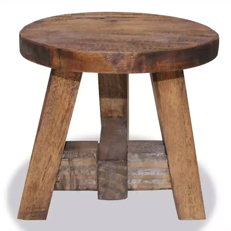 vidaXL Sgabello Varies In legno massello di mogano Compatto Durevole Sgabello Rotondo