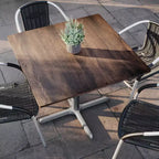 Flash Furniture Piano del tavolo Acadia con tecnologia TopGuard HPL e base a X altezza tavolo
