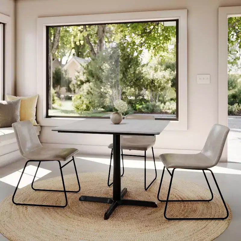 Flash Furniture Piano del tavolo Acadia con tecnologia TopGuard HPL e base a X altezza tavolo