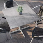 Flash Furniture Piano del tavolo Acadia con tecnologia TopGuard HPL e base a X altezza tavolo