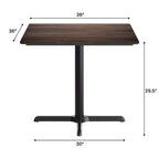 Flash Furniture Piano del tavolo Acadia con tecnologia TopGuard HPL e base a X altezza tavolo