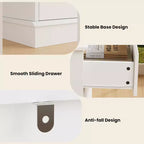 Cassettiera doppia grande a 8 cassetti con cassetti profondi e piano ampio, Organizer orizzontale in legno per soggiorno, corridoio, ingresso e ufficio