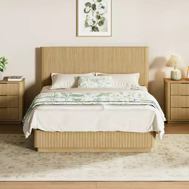 GDFStudio Aurelian - Struttura letto fluttuante a LED con supporto in metallo resistente