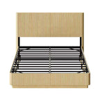 GDFStudio Aurelian - Struttura letto fluttuante a LED con supporto in metallo resistente