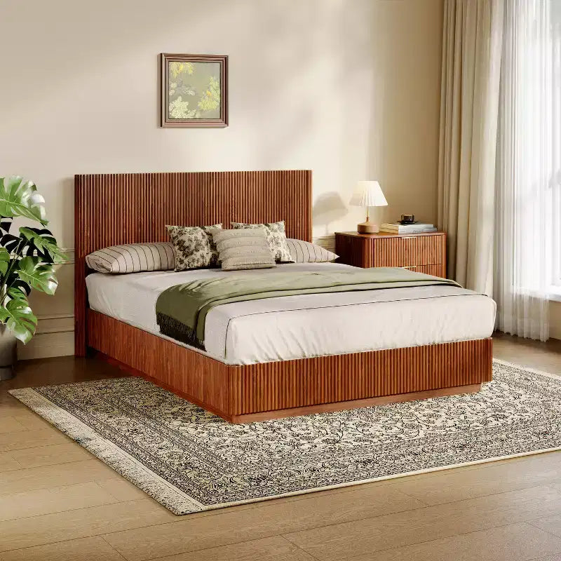 GDFStudio Aurelian - Struttura letto fluttuante a LED con supporto in metallo resistente