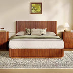 GDFStudio Aurelian - Struttura letto fluttuante a LED con supporto in metallo resistente