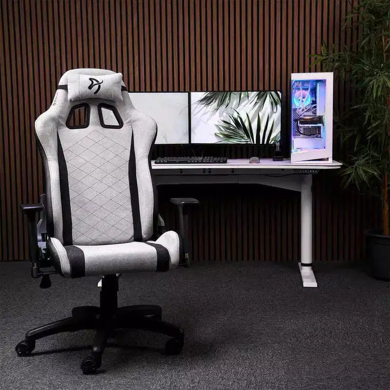 Sedia da ufficio e gaming Arozzi Avanti Soft Fabric con morbidi cuscini per il collo e il supporto lombare