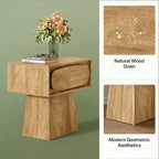 GDFStudio Coleen Tavolino/Comodino Moderno in Legno con Cassetto Contenitore