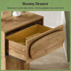 GDFStudio Coleen Tavolino/Comodino Moderno in Legno con Cassetto Contenitore