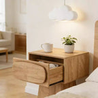 GDFStudio Coleen Tavolino/Comodino Moderno in Legno con Cassetto Contenitore