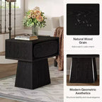 GDFStudio Coleen Tavolino/Comodino Moderno in Legno con Cassetto Contenitore