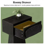 GDFStudio Coleen Tavolino/Comodino Moderno in Legno con Cassetto Contenitore