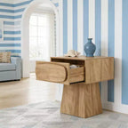 GDFStudio Coleen Tavolino/Comodino Moderno in Legno con Cassetto Contenitore