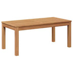 vidaXL Outdoor Sofa Set Solid Acacia Wood and Polyester Natural