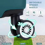 Valigia rigida espandibile da 24 pollici - Valigia spinner in ABS leggera con lucchetto TSA, approvata per il trasporto aereo