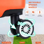 Valigia rigida espandibile da 24 pollici - Valigia spinner in ABS leggera con lucchetto TSA, approvata per il trasporto aereo