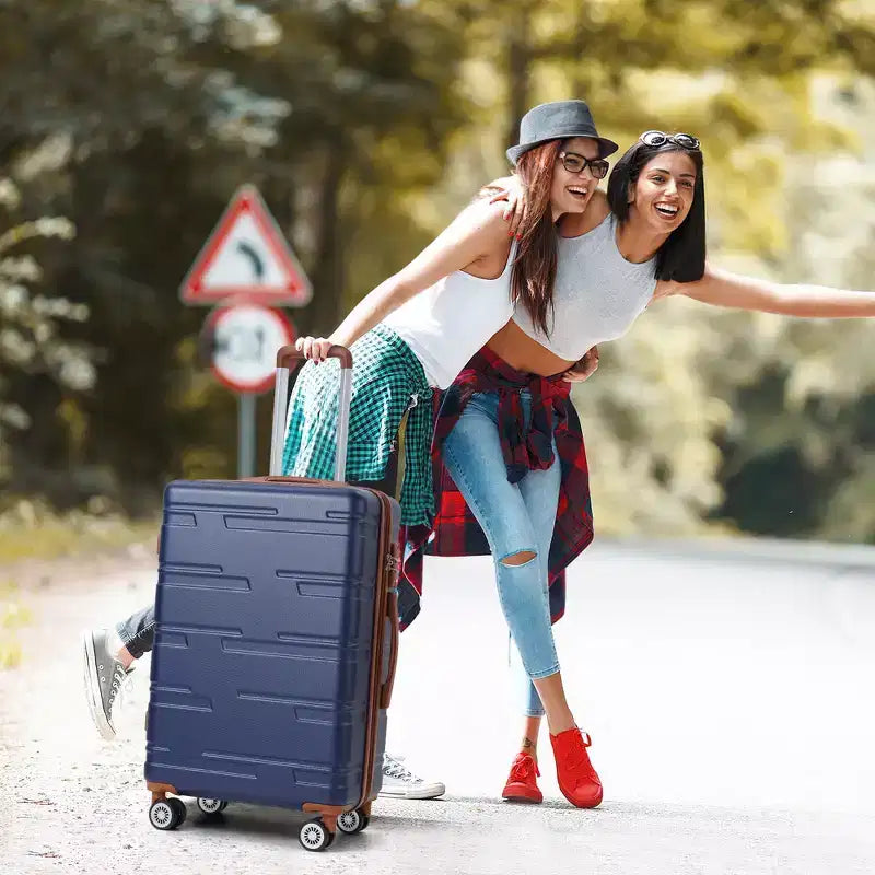 Valigia rigida espandibile da 24 pollici - Valigia spinner in ABS leggera con lucchetto TSA, approvata per il trasporto aereo