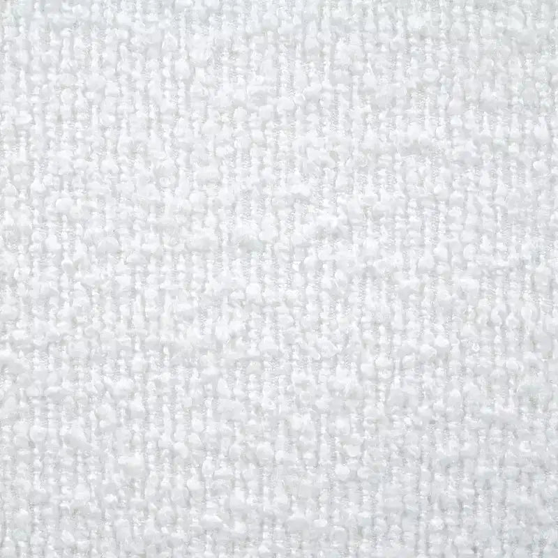 Letto ModernLuxe a Piattaforma Queen/King Size con Gambe a Zucca in Legno di Caucciù, Giroletto Imbottito in Bouclé Crema, Nessuna Rete a Molle Necessaria