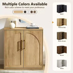 Madia Credenza con Mobile Contenitore, Armadietto d'Accento con Ripiano Regolabile, Tavolo Consolle in Legno per Caffè per Cucina, Soggiorno