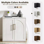 Madia Credenza con Mobile Contenitore, Armadietto d'Accento con Ripiano Regolabile, Tavolo Consolle in Legno per Caffè per Cucina, Soggiorno