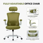 Sedia da Ufficio Ergonomica in Rete Traspirante per Casa e Scrivania - Base in Metallo e Braccioli Ribaltabili
