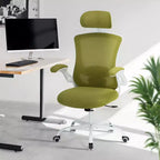 Sedia da Ufficio Ergonomica in Rete Traspirante per Casa e Scrivania - Base in Metallo e Braccioli Ribaltabili
