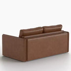 Divano letto estraibile moderno in similpelle 63", divano letto 2 in 1 per piccoli spazi Gaoyangjiaju