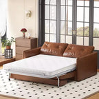 Divano letto estraibile moderno in similpelle 63", divano letto 2 in 1 per piccoli spazi Gaoyangjiaju