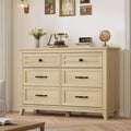 6 Dresser, 47 in Wide Drawer Dresser, Freestanding Wooden Drawer, Large Storage, for Bedroom, Living Room