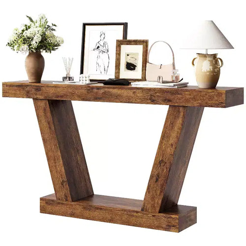 63-Inch Long Console Table. Narrow Entryway Accent Table for Hallway. Behind The Couch. Living Room & Entrance