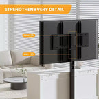 Mobile TV moderno con supporto regolabile, cassettiera a 6 cassetti - Grande tavolo consolle multimediale in MDF per TV da 32-80 pollici - Mobile per l'intrattenimento del soggiorno