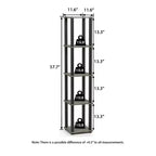 Scaffale portaoggetti HOMLUX a 5 ripiani multiuso, scaffalatura aperta con struttura resistente